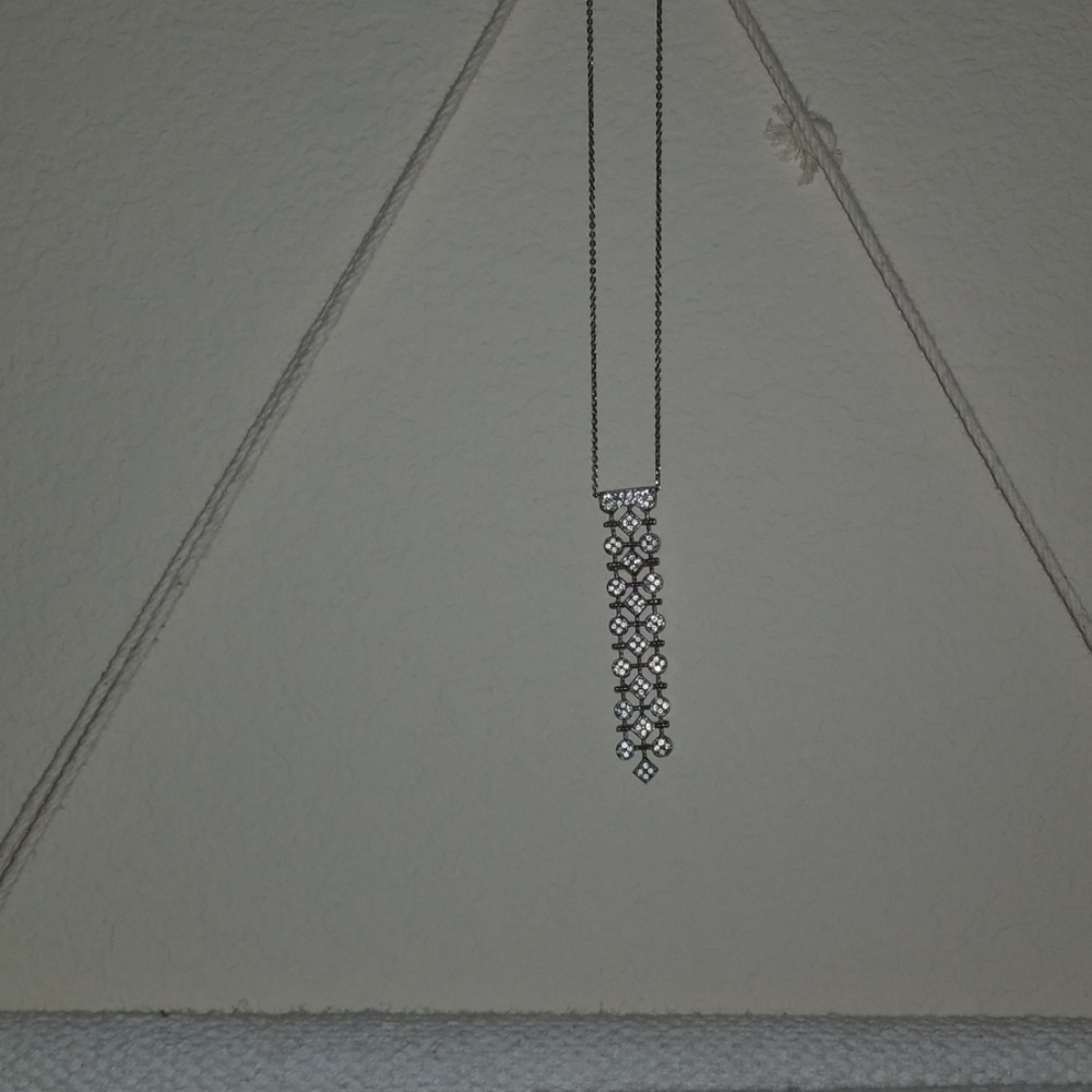 Nine West Crystal Drop Pendant Necklace - Picture 2 of 6